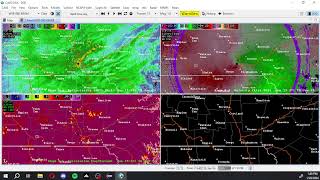 How to load 4 PanelsScreens on AWIPS Cave by unidata [upl. by Salomie556]