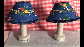 Embroidery Machine  Making In The Hoop Doll House Lampshades [upl. by Llehsor]