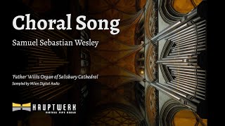 Wesley – Choral Song  Salisbury Cathedral [upl. by Schrick409]