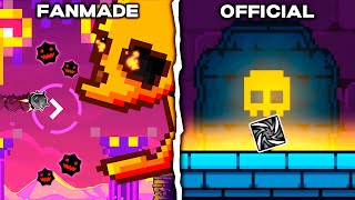 Dash Fanmade VS Official  Geometry Dash 22 [upl. by Atnoid]