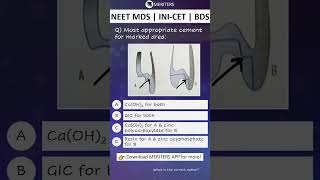 NEET MDS  INICET MDS  PSC  BDS  Most Important Questions neetmds2025 mdsprep [upl. by Yluj]