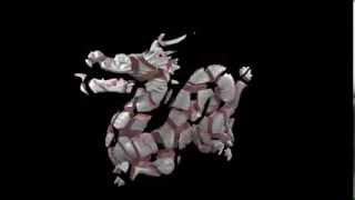 LarmorVoronoi and LarmorPhysx C API  Stanford Dragon shattered [upl. by Rafa]