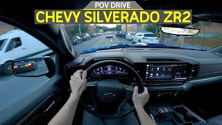 CHEVROLET SILVERADO 1500 ZR2  POV Test Drive 4K [upl. by Arlee]