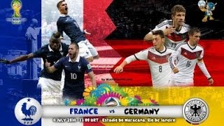 Highlights Francia vs Germania 01 quarti di finale Mondiale 2014 [upl. by Kcuhc881]