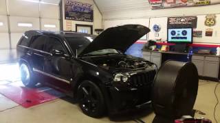 Procharged F1a wk1 jeep srt8 Dyno Day [upl. by Zielsdorf207]