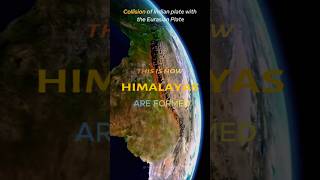 How Himalayan Mountains are formed himalayas space earth [upl. by Jemma]