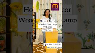 Wooden floor lamp ₹222 only meeshofind ytshorts shorts [upl. by Adnohsad]