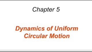 Dynamics of Uniform Circular Motion [upl. by Audras]