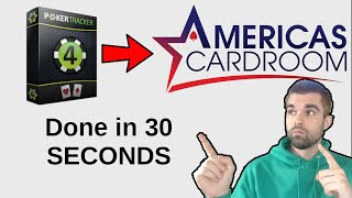 Pokertracker 4  Americas Cardroom  Connect in 30 Seconds [upl. by Llemej839]