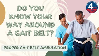 Ambulate with a Gait Belt CNA Skill Prometric [upl. by Perrine]