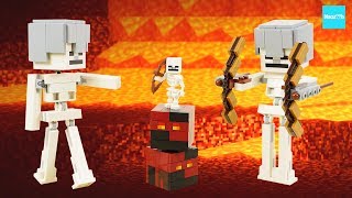 レゴ マインクラフト ビッグフィグ スケルトンとマグマキューブ 21150 ／ LEGO Minecraft BigFig Skeleton with Magma Cube [upl. by Nirhtak]