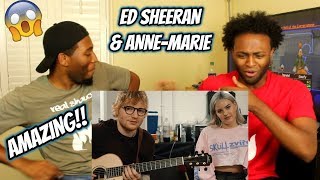 AnneMarie amp Ed Sheeran – 2002 Official Acoustic Video REACTION [upl. by Haukom127]