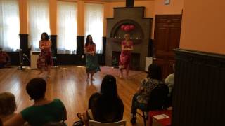 Hawaiian Hula Dance for Beginners performing quotLittle Grass Shackquot [upl. by Airyt]