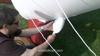 blimpXcom How to inflate a helium advertising airship blimp [upl. by Homans534]