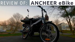 Review of ANCHEER 20 Folding Electric Bike [upl. by Rupert]