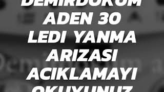 Demirdokum Aden kombi 30 ledi yanma arızası [upl. by Lerak]