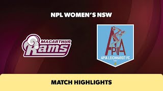 2024 NPL Womens NSW Grand Final Highlights – Macarthur Rams v APIA Leichhardt FC [upl. by Lednem]