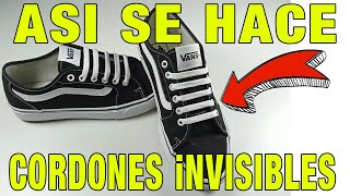 ⭐✅ Como Atar Los Cordones de las Zapatillas ⭐✅ Cordones Invisibles paso a paso [upl. by Aiehtela23]