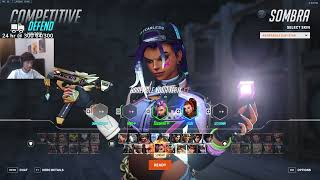 18300 Dmg 42 Elims Sugarfree Insane Sombra Season 7 Top 500 Gameplay Overwatch 2 [upl. by Eldoria]