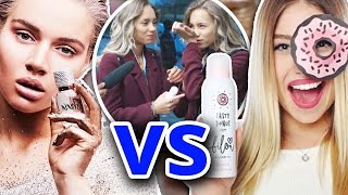 BILOU VS SHIRIN DAVID Parfum l LISA amp LENA TESTEN l mit Andrea Russett Ricky Dillon und jennxpenn [upl. by Shayna377]