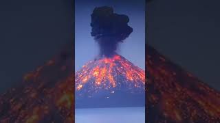 krakatoa volcano eruptions  filmed out a witnesses window [upl. by Riatsila634]