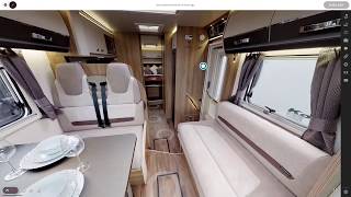 Swift Kontiki Sport 596 Motorhome WalkThrough 3D Tour [upl. by Snowber]