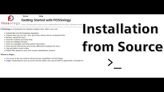 Deprecated FOSSology Installation from Source [upl. by Fulviah376]