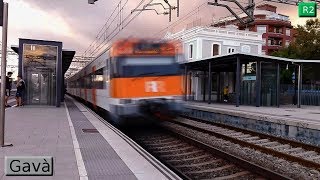 Rodalies Barcelona  Gavà R2  Renfe 447  Civia  450  252 [upl. by Tegdirb]