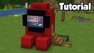 Minecraft How to Build an Among Us House  NOOB vs PRO House Tutorial [upl. by Gora]