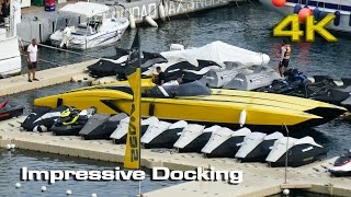 Impressive Docking Lamborghini Catamaran 4K [upl. by Megdal]