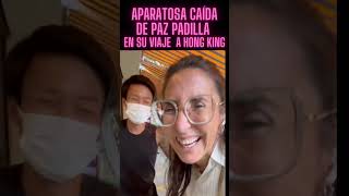 ¡Paz Padilla sufre una caída de aparatos en su viaje a Hong Kong 😱🌏 ¿Qué le pasóAquí lo podéis ver [upl. by Ahsata]