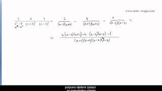 Algebarski razlomci zbrajanje i oduzimanje  Matematika 1 za prvi razred srednje škole [upl. by Juan]