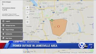 National grid power outage in Jamesville area [upl. by Erasmo]