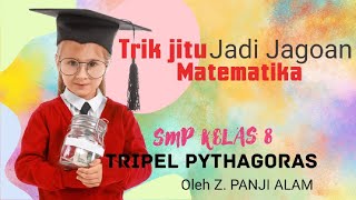 Matematika SMP Kelas 2 atau Kelas 8  Tripel Pythagorastrikjitumatematika [upl. by Ingra]