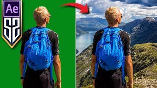 After Effects Yeşil Perde Kullanımı  Green Screen Keylight Video Arka Planı Değiştirme [upl. by Aihseyn846]