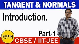 Introduction To Tangent amp Normal  PART01  Tangent amp Normal Class 12 JEE [upl. by Moffat]