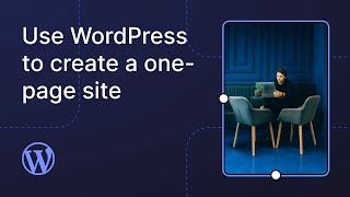 Use WordPress to create a onepage site [upl. by Yasmine]