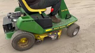 JOHN DEERE GX75 petrol ride on mower [upl. by Baumbaugh]