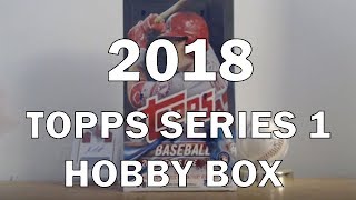 2018 Topps Series 1 Hobby Box Pack Opening Low Number Pull [upl. by Nowtna307]