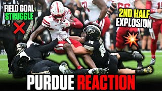 REACTING TO NEBRASKAS SECOND HALF WIN OVER PURDUE [upl. by Letreece]