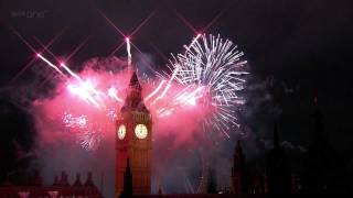 London Fireworks 2012 in full HD  New Year Live  BBC One [upl. by Princess141]