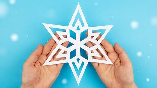 Festive Paper Snowflakes Simple DIY Christmas Decor Ideas 🎄✂️ [upl. by Studnia]