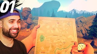 ALONE IN THE FOREST  Firewatch  Part 1 [upl. by Ryann]