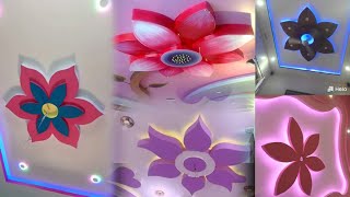 Top 10 latest flowers design pop false ceiling  pvc pop ceiling design [upl. by Piefer33]