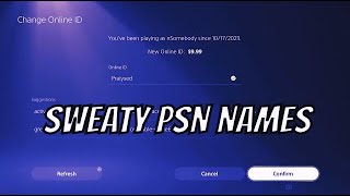 🥳TryhardSweaty PSN Names Not Taken January 2024🎉 [upl. by Frans]