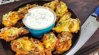 The Best Baked Garlic Parmesan Wings You Will Ever Eat [upl. by Alfi]