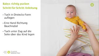 Ihr Baby richtig pucken – Privatklinik Goldenes Kreuz [upl. by Iniffit]