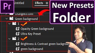 How to MOVE Presets to a New Folder in Premiere Pro [upl. by Nies]