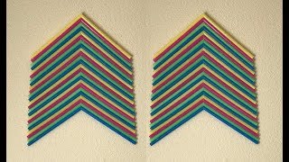 DIY Plastic Straw Wall Hanging Decor MadeByFate 82 [upl. by Neleb822]