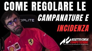 INIZIARE A SETTARE EP2 COME REGOLARE CAMPANATURE E INCIDENZA acc tutorial [upl. by Nehtanoj162]